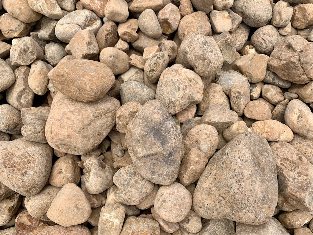 Bull Rock Gravel French Drain, How Many Inches Of Rock Do I Need For Landscaping