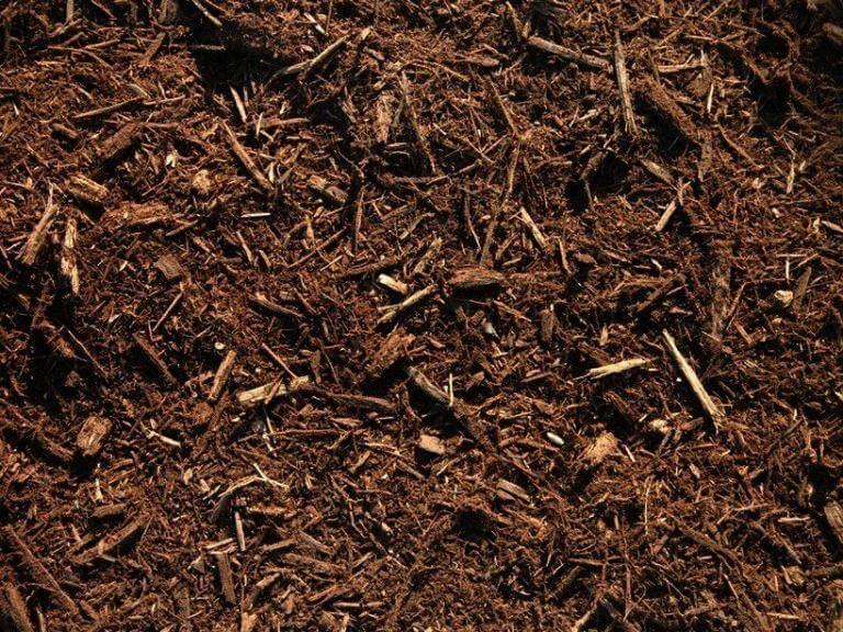 Shredded Hardwood Mulch Brown TGM Mulch Yard Houston, TX 77099