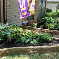 Landscape Edging Garden Chopped Stone Sandstone Tan - Houston, TX 77077