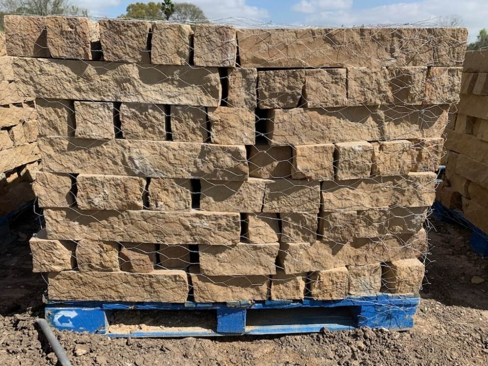 Limestone Stone Edging Flower Bed Houston, Katy, etc.