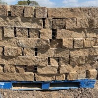 Chopped Block Stone Landscape Edging Houston, TX