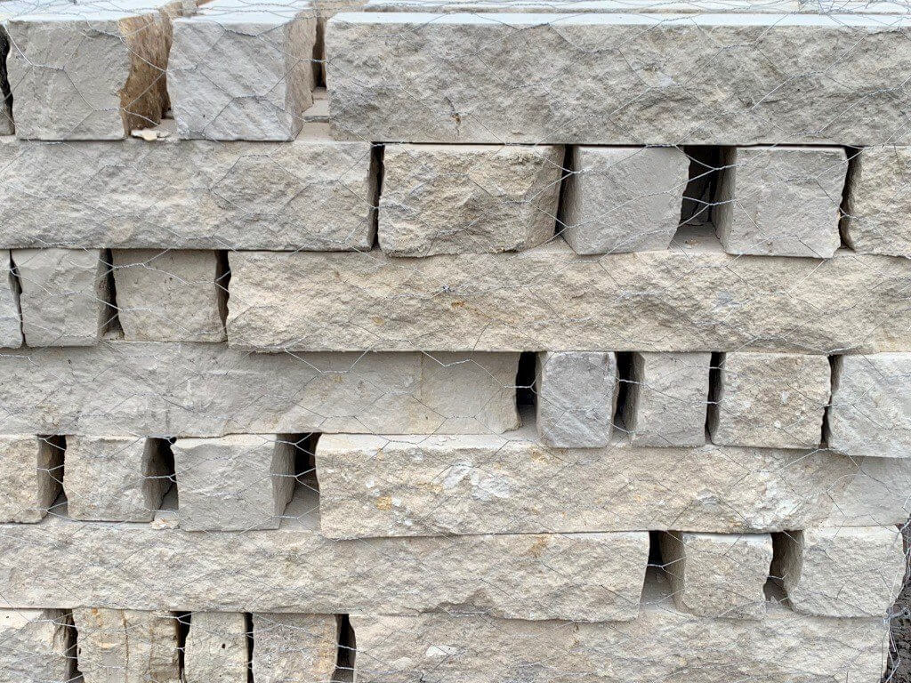 Stone Edging Landscaping - Limestone Gray - Houston - 77099