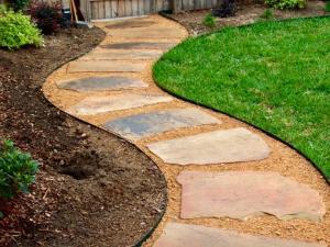 flagstone walkway pathway gravel houston tx 77407