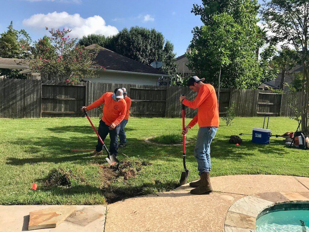 backyard-landscape-pool-before-houston-tx-77407 backyard landscape pool before houston tx 77407