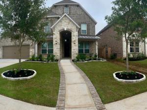 front yard landscape after houston tx 77407