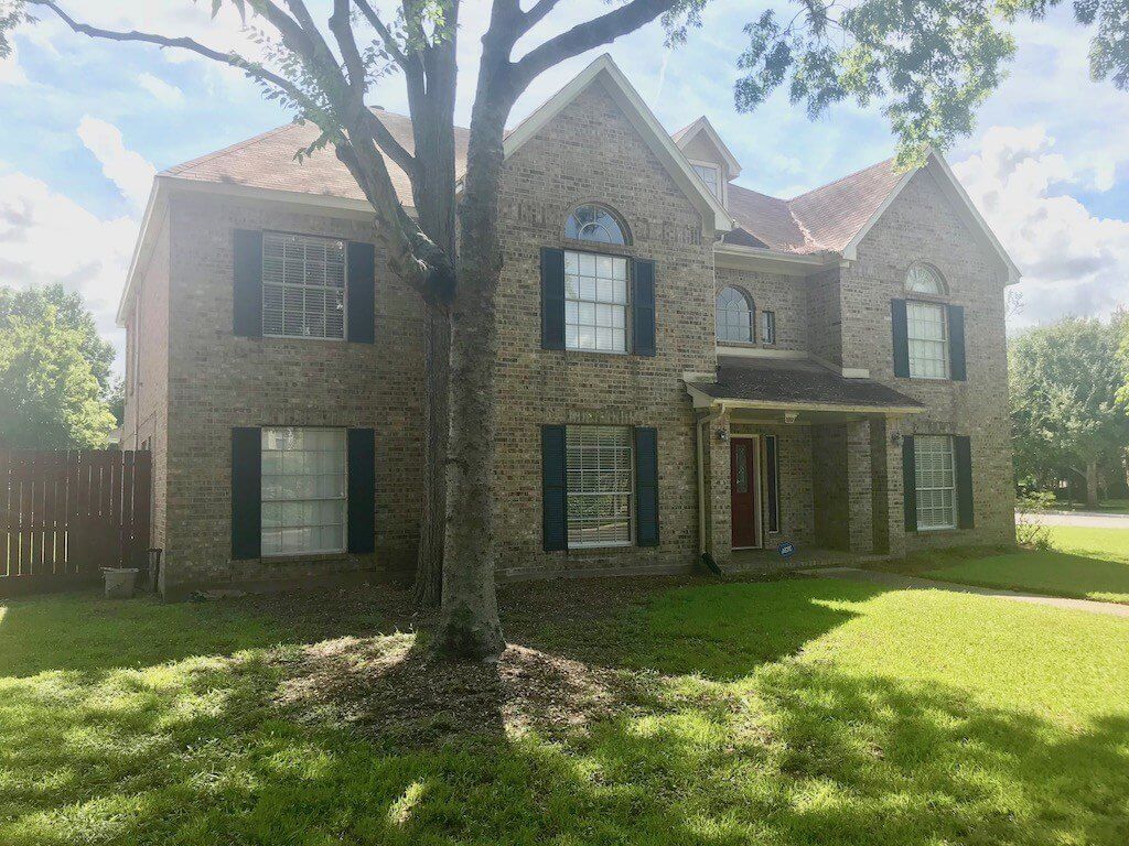 front Front Yard Landscape Before Houston TX 77407 landscape before houston tx 77407