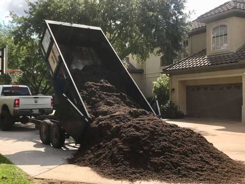 Mulch Delivery and Installation Service Mulch On Sale Houston, 77099