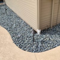 Mexican Beach Pebble Gravel Rock Installation Landscaping Service Houston, TX