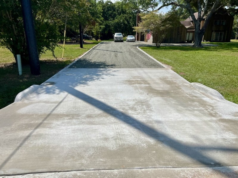 Black Star Gravel Concrete Driveway Houston TX 77005