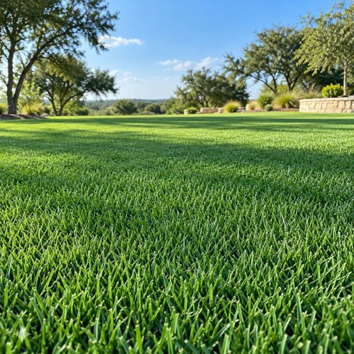 Illustrative view of fine-textured Celebration Bermuda sod-style lawn, Houston TX