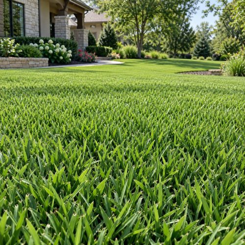 Illustrative view of Tahoma 31 Bermuda sod-style lawn for Houston Texas properties